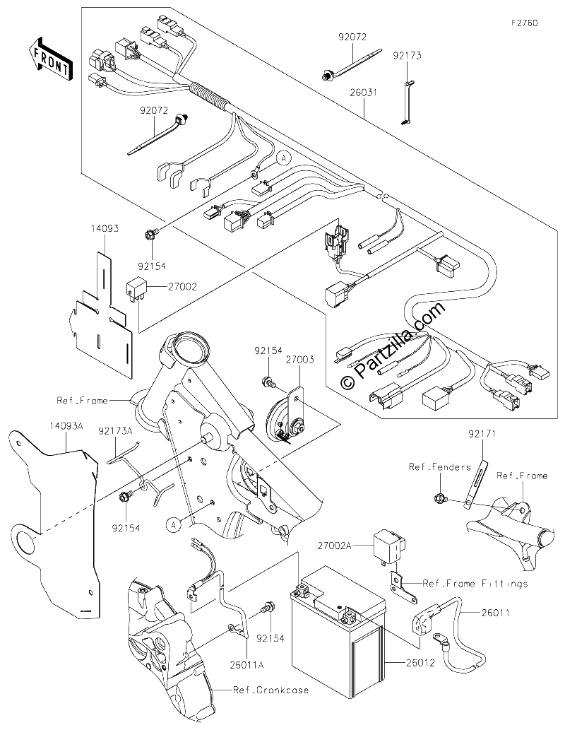 Diagrama de CHASSIS ELECTRICAL EQUIPMENT