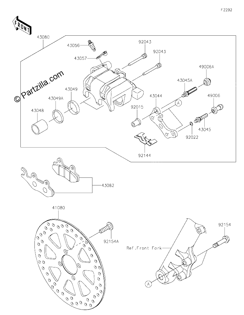 Diagrama de FRONT BRAKE