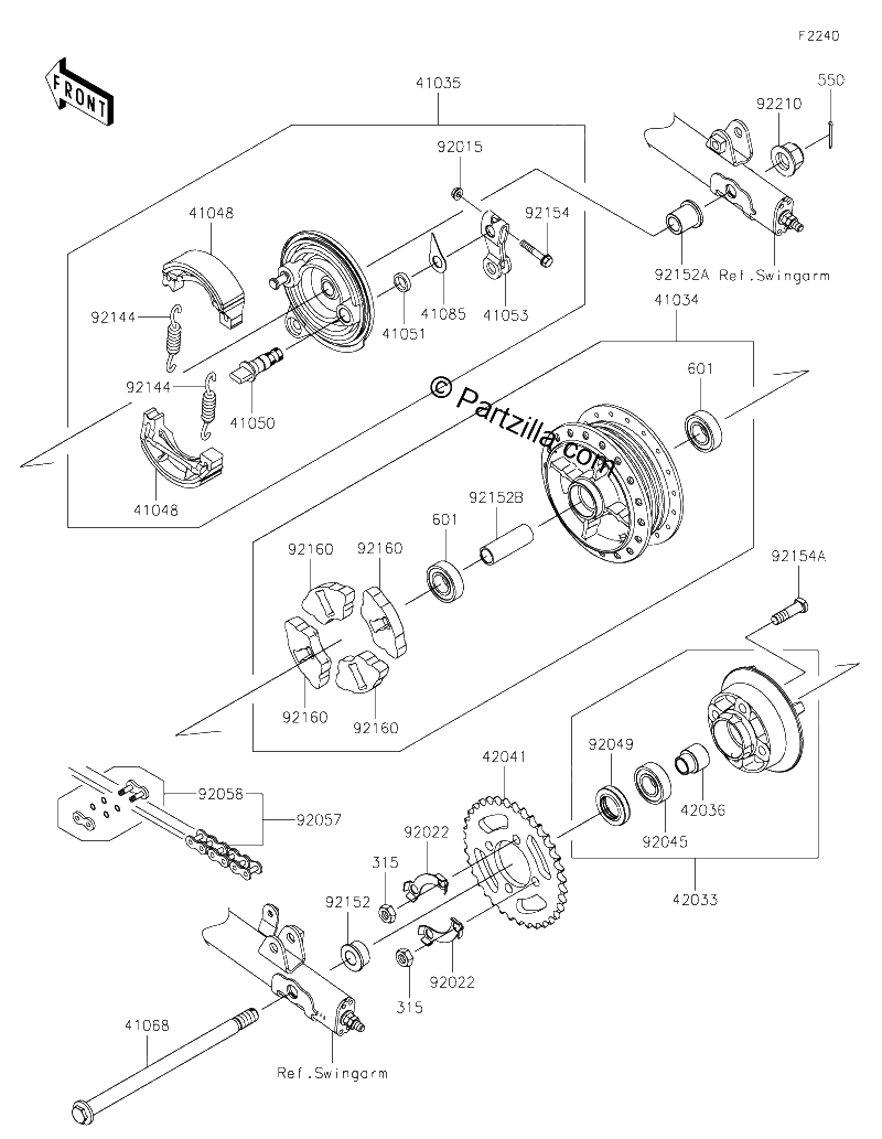 Diagrama de REAR HUB