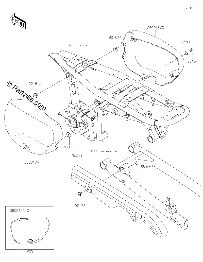 Diagrama de SIDE COVERS CHAIN COVER