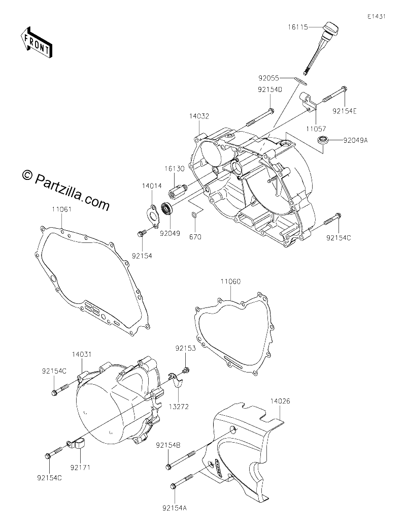 Diagrama de ENGINE COVER S