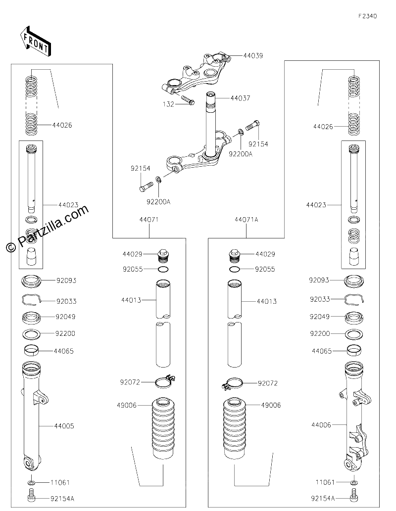 Diagrama de FRONT FORK