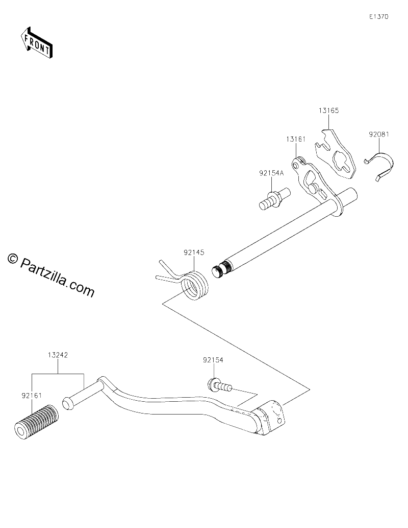 Diagrama de GEAR CHANGE MECHANISM