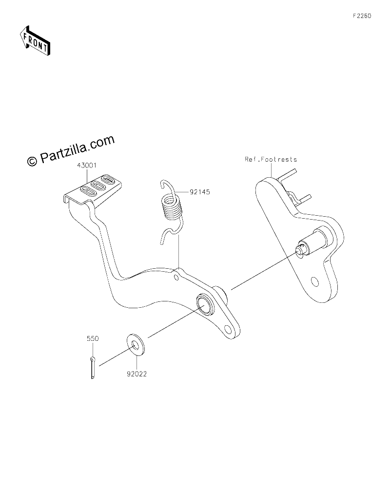 Diagrama de BRAKE PEDAL TORQUE LINK