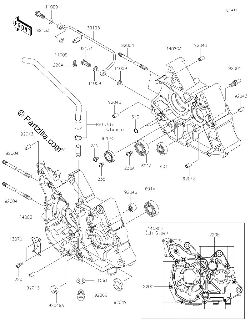 Diagrama de CRANKCASE