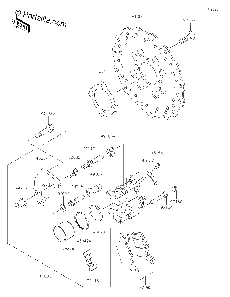 Diagrama de FRONT BRAKE