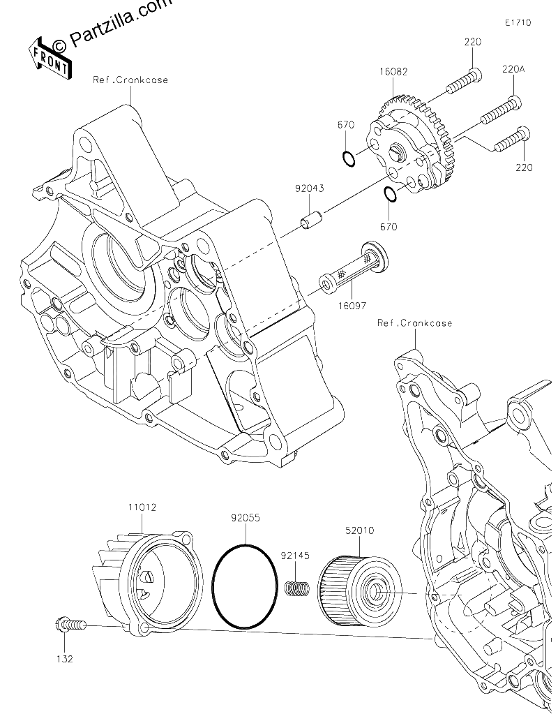 Diagrama de OIL PUMP OIL FILTER