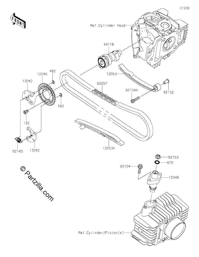 Diagrama de CAMSHAFT S TENSIONER