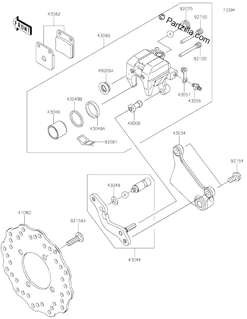 Diagrama de REAR BRAKE