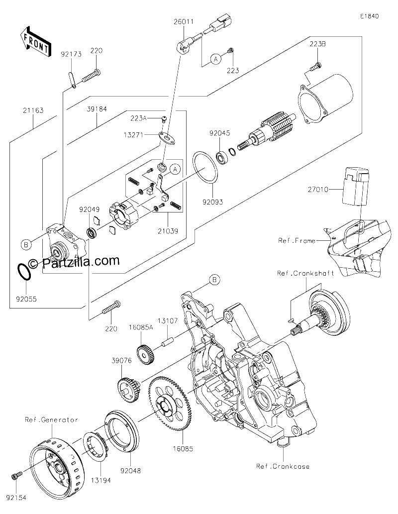 Diagrama de STARTER MOTOR