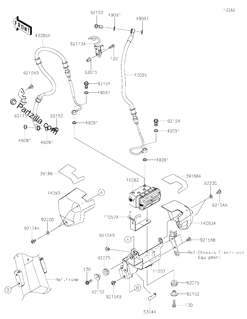 Diagrama de BRAKE PIPING