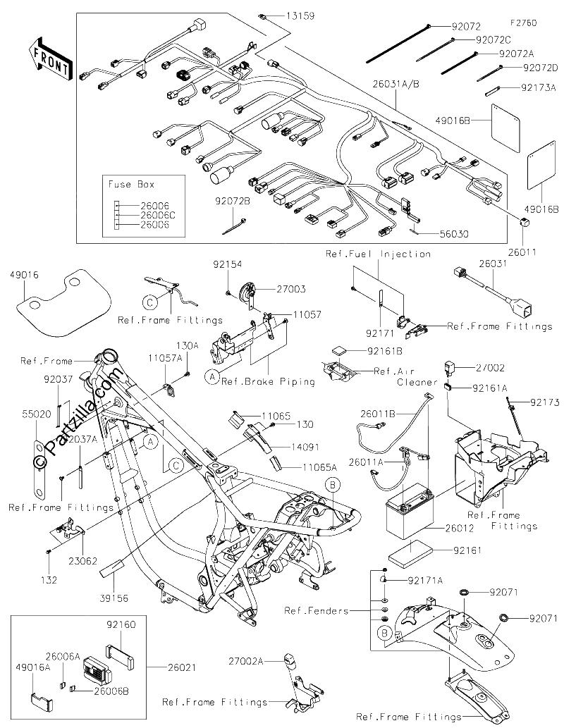 Diagrama de CHASSIS ELECTRICAL EQUIPMENT