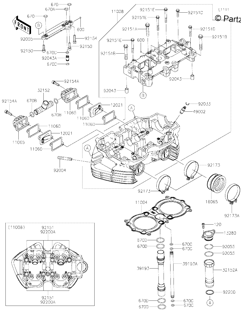 Diagrama de CYLINDER HEAD