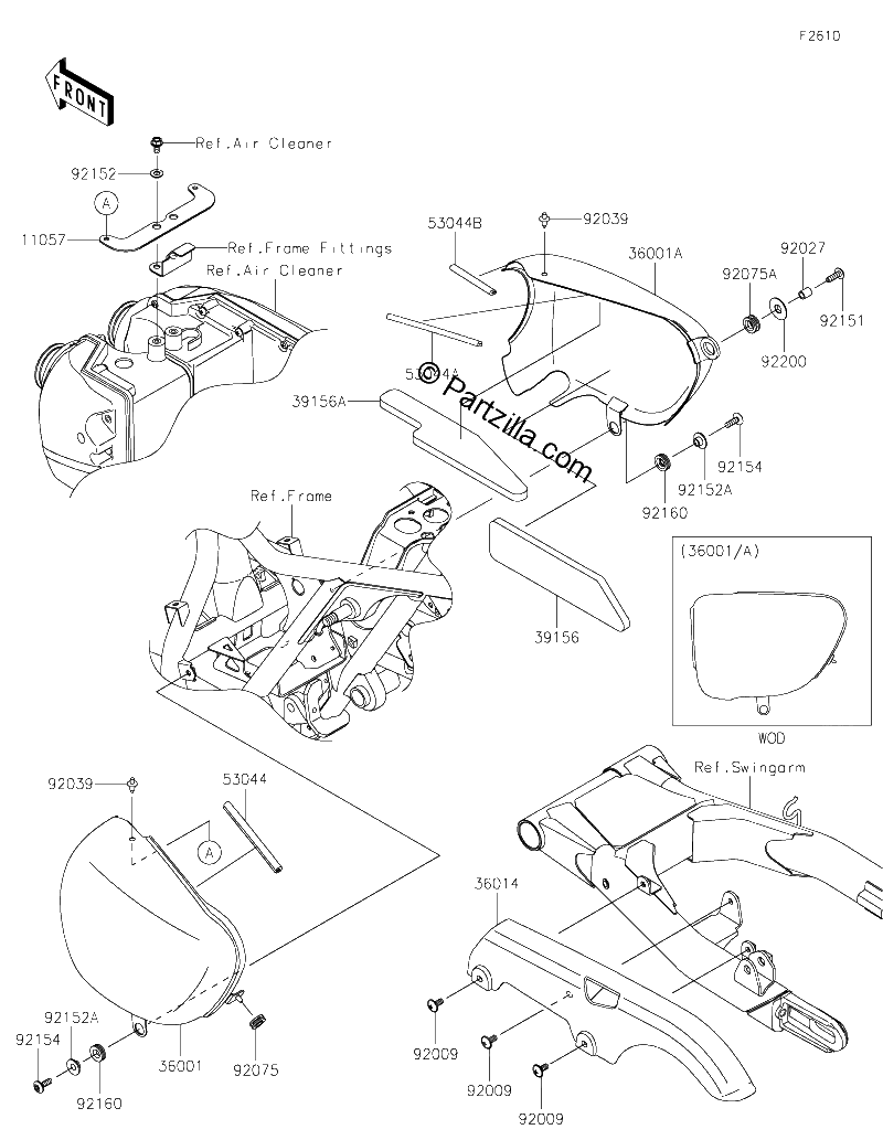 Diagrama de SIDE COVERS CHAIN COVER