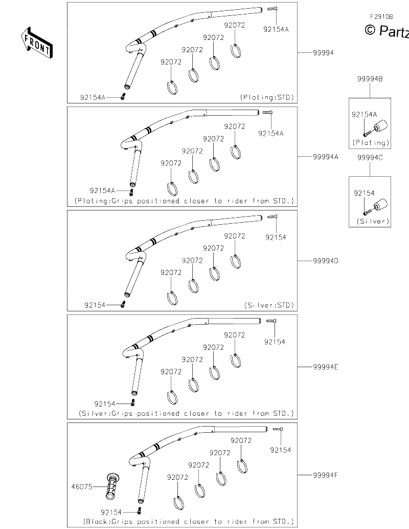 Diagrama de ACCESSORY HANDLEBAR