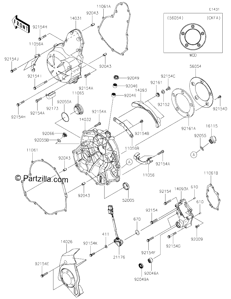Diagrama de ENGINE COVER S