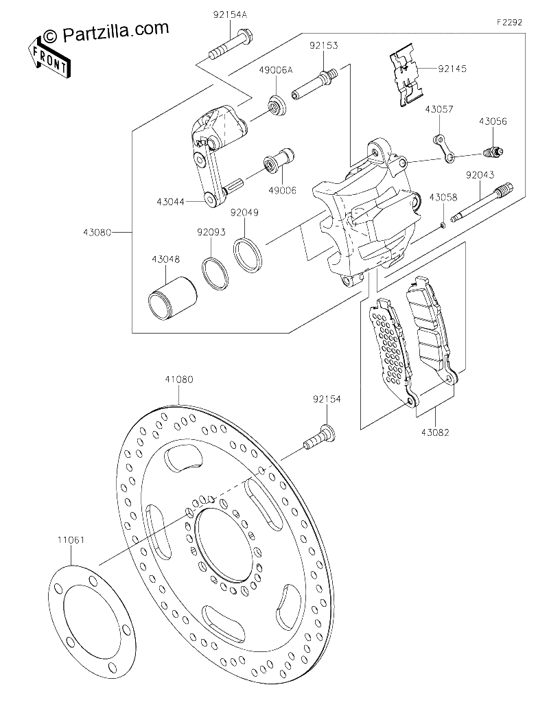 Diagrama de FRONT BRAKE