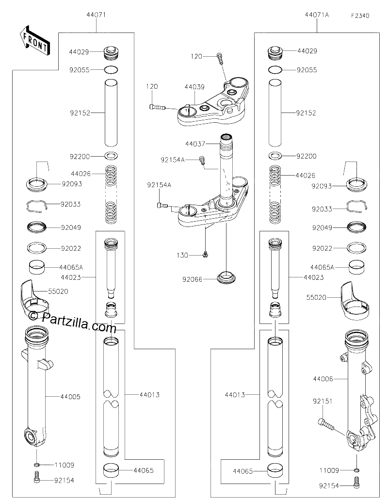 Diagrama de FRONT FORK