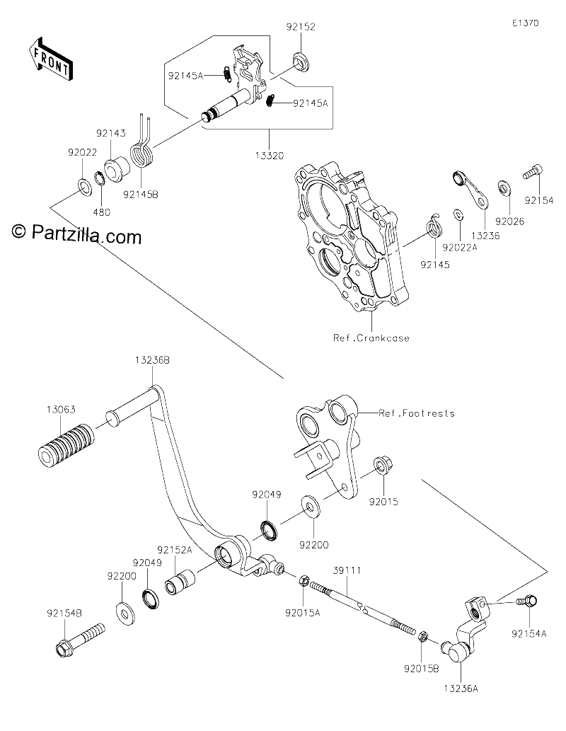 Diagrama de GEAR CHANGE MECHANISM