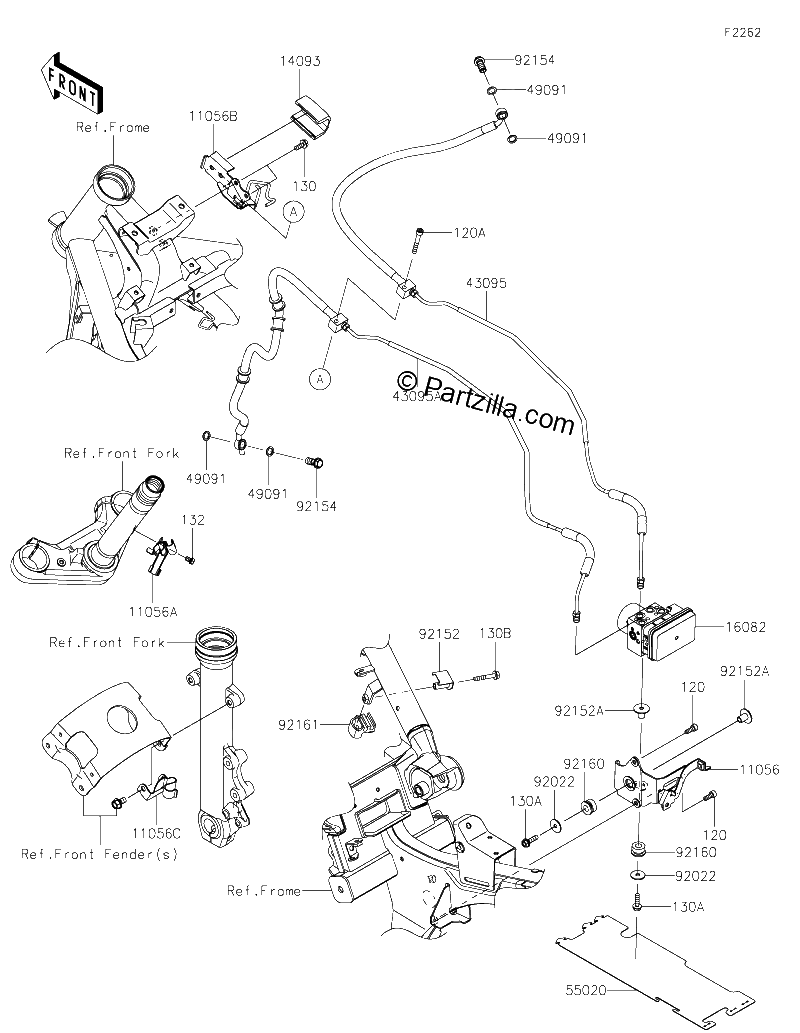 Diagrama de BRAKE PIPING