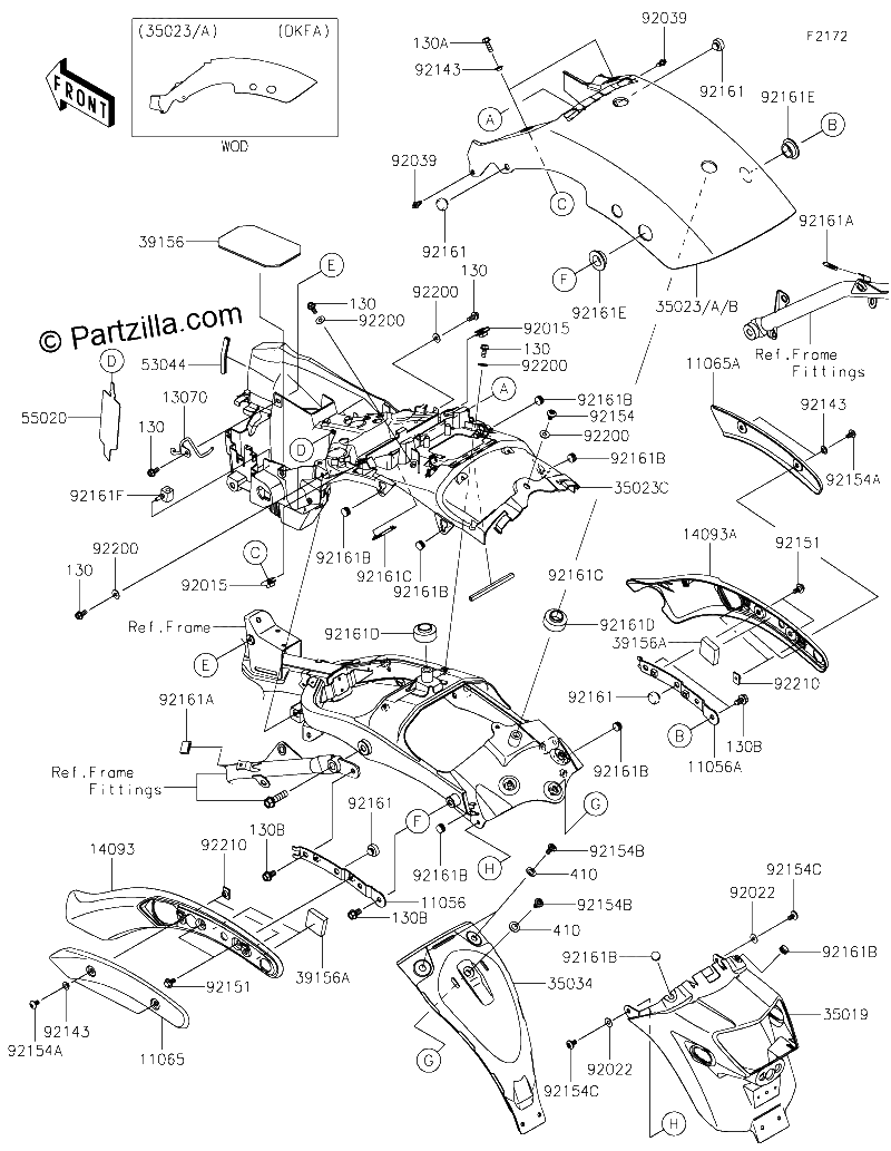 Diagrama de REAR FENDER S
