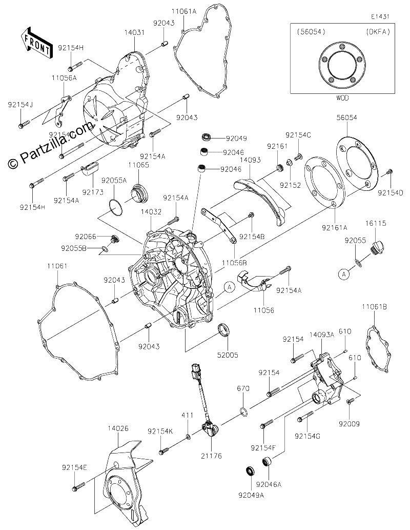 Diagrama de ENGINE COVER S