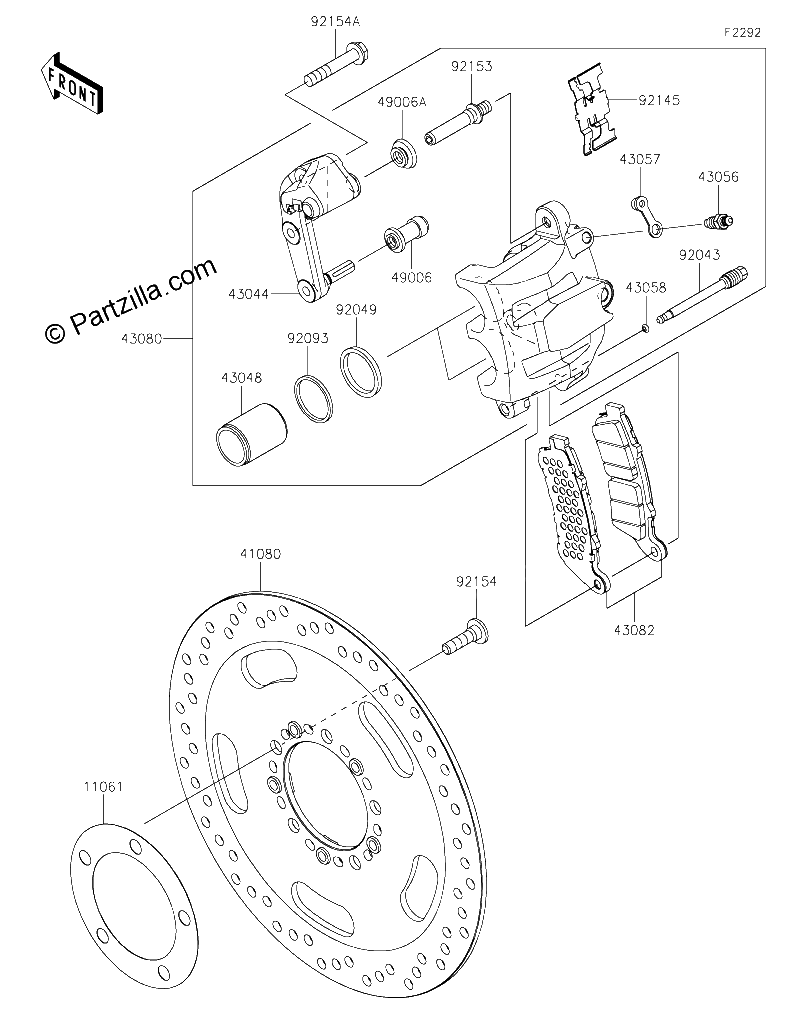 Diagrama de FRONT BRAKE