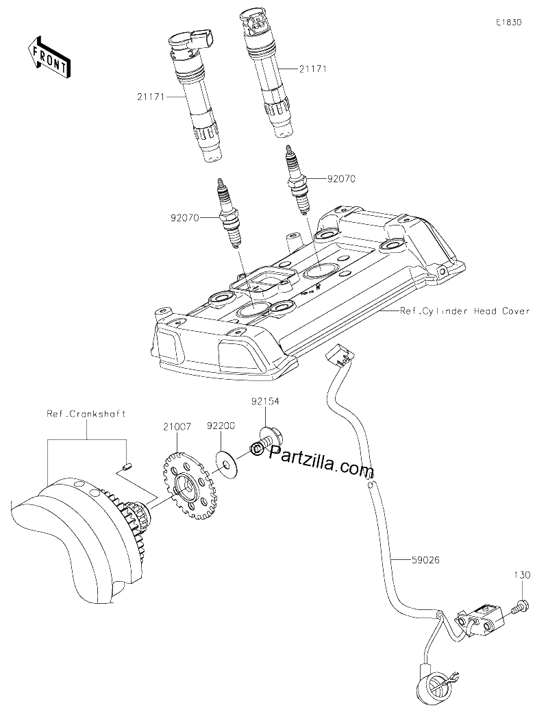 Diagrama de IGNITION SYSTEM