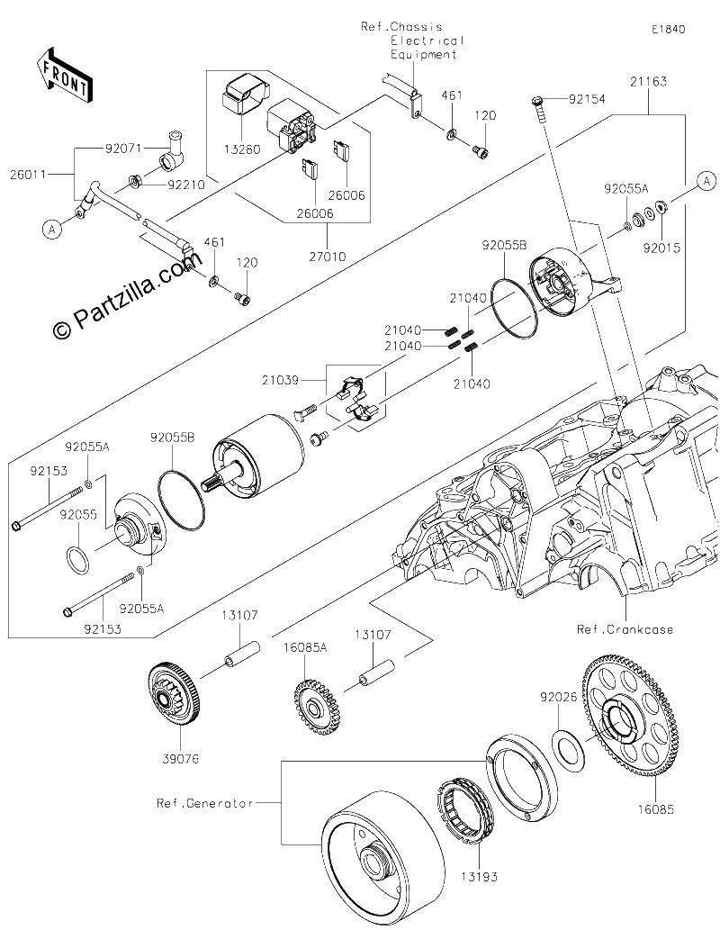 Diagrama de STARTER MOTOR