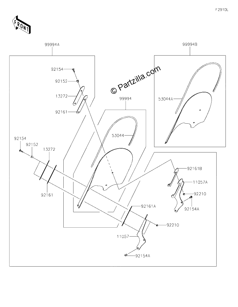 Diagrama de ACCESSORY WINDSHIELD