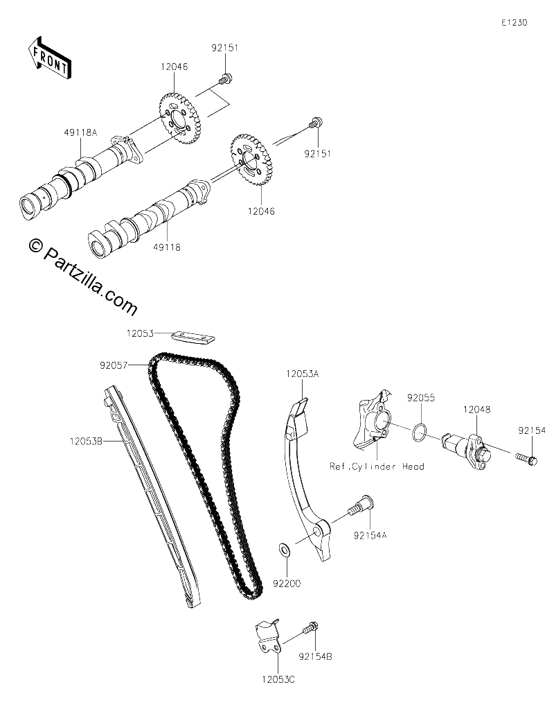Diagrama de CAMSHAFT S TENSIONER