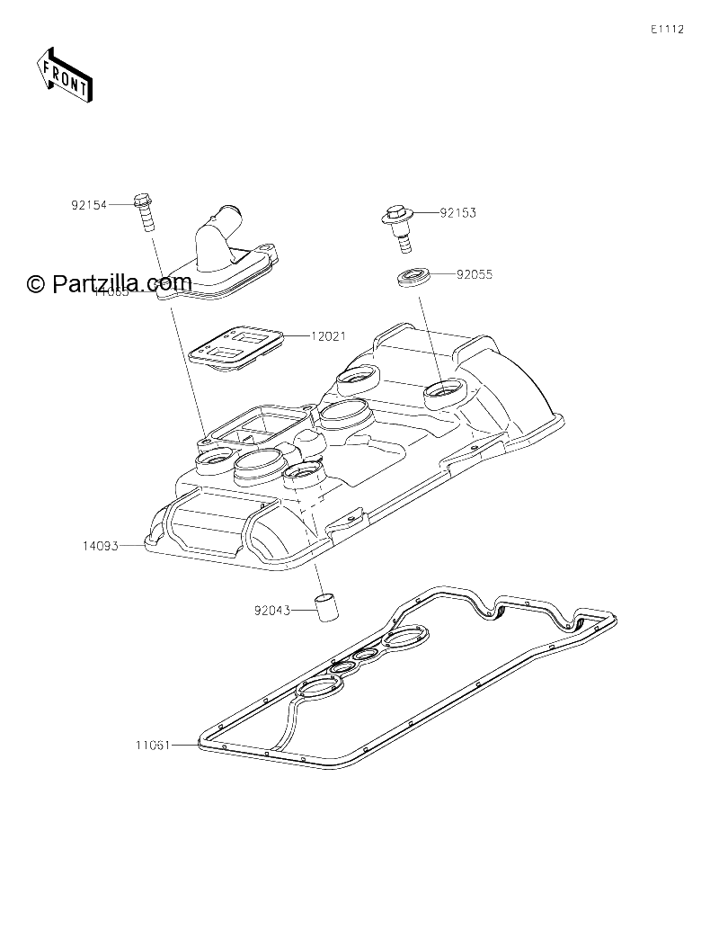 Diagrama de CYLINDER HEAD COVER