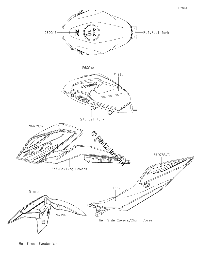 Diagrama de DECALS WHITE CN