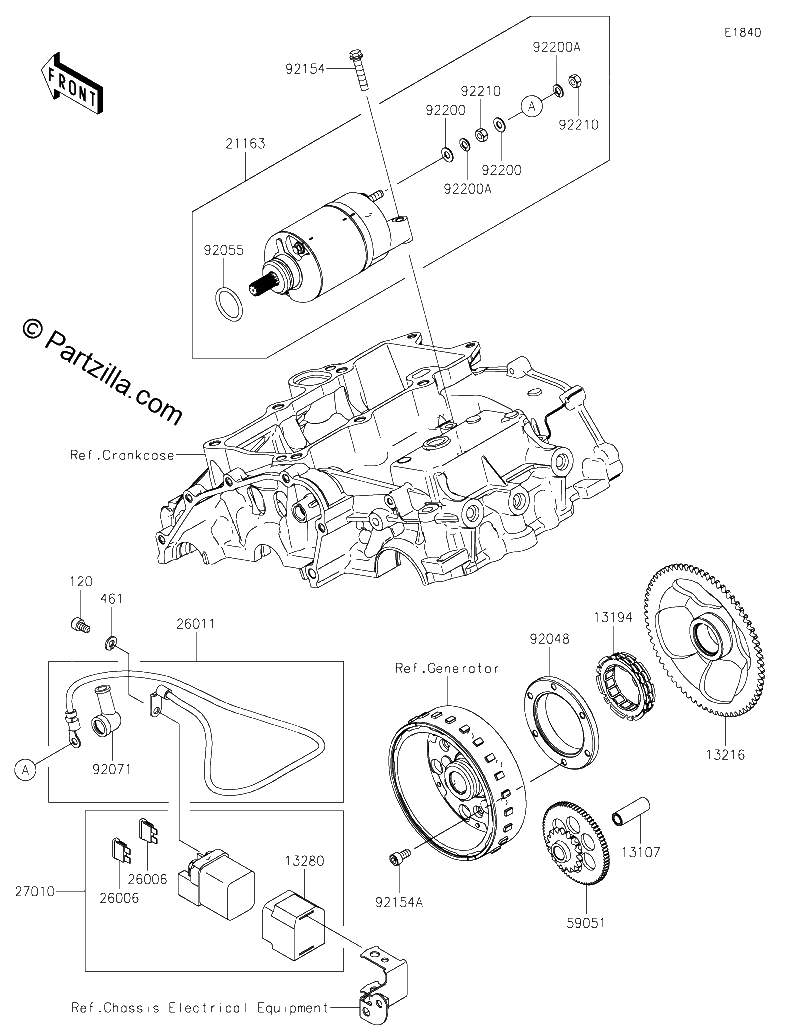 Diagrama de STARTER MOTOR