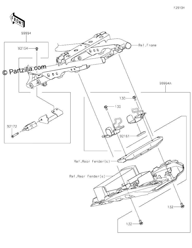 Diagrama de ACCESSORY U LOCK BRACKET ETC