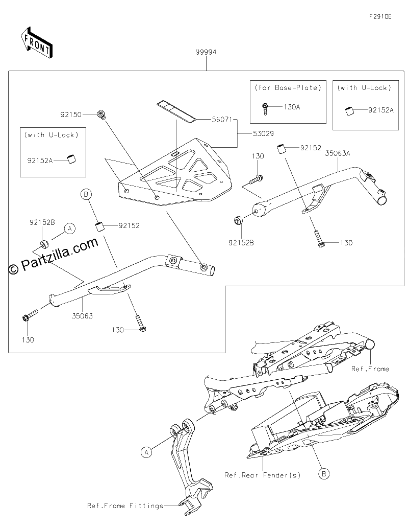 Diagrama de ACCESSORY TOPCASE BRACKET