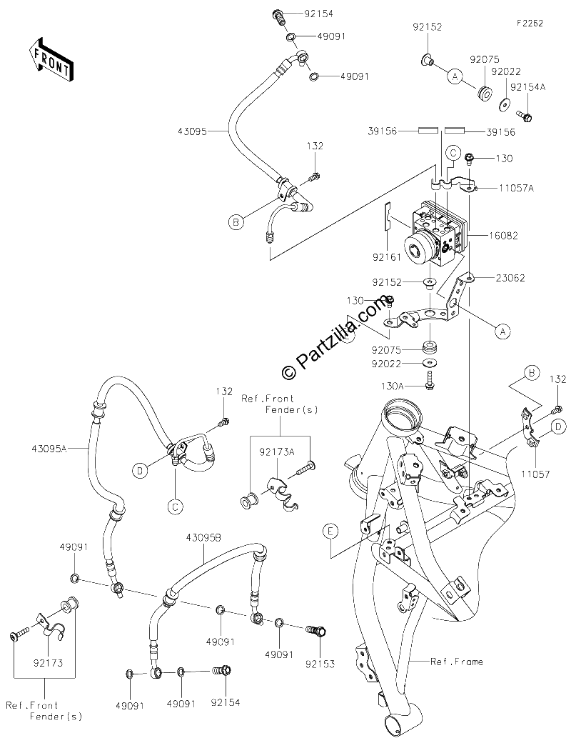 Diagrama de BRAKE PIPING
