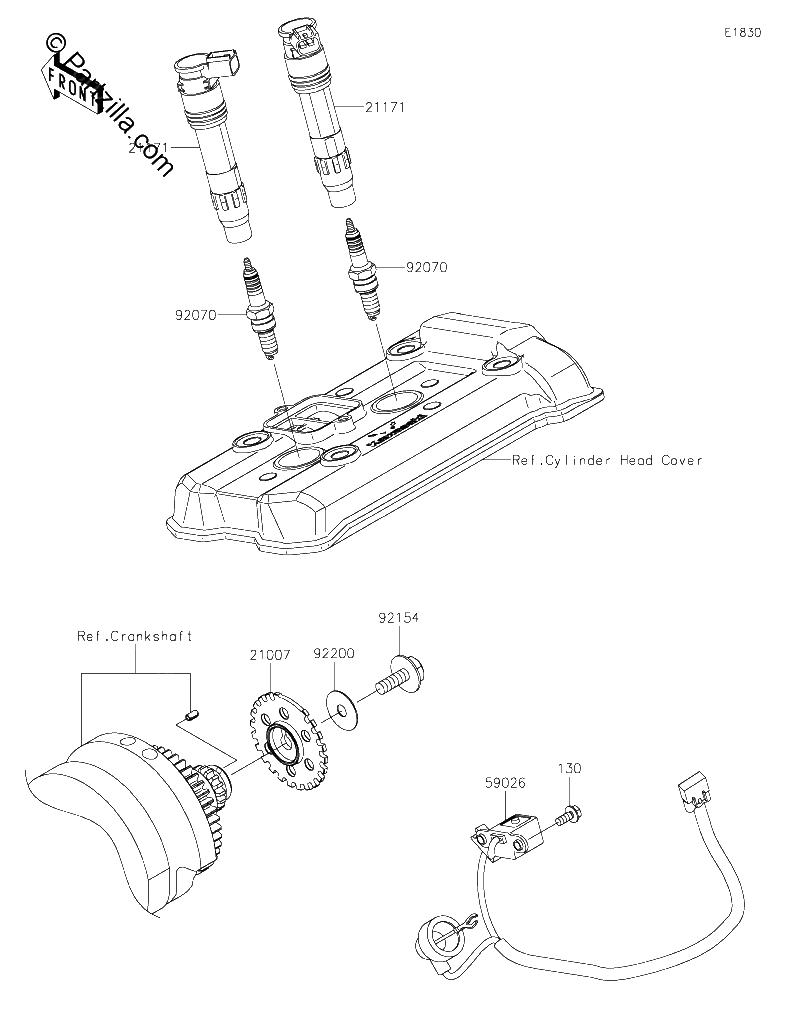Diagrama de IGNITION SYSTEM