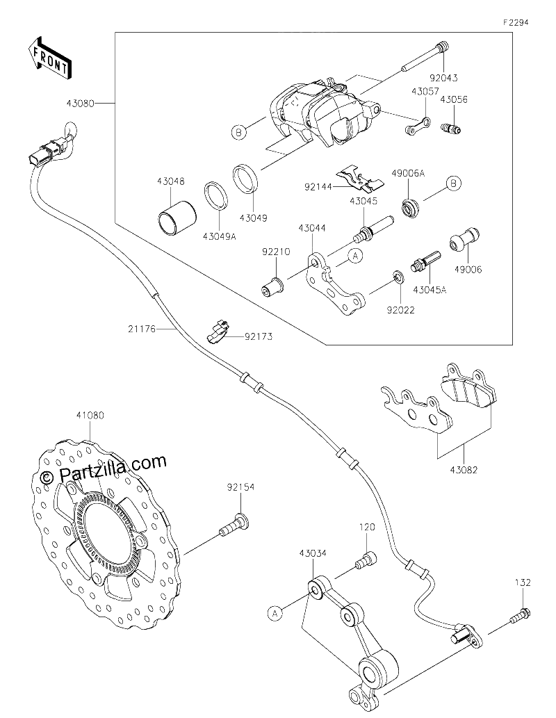 Diagrama de REAR BRAKE