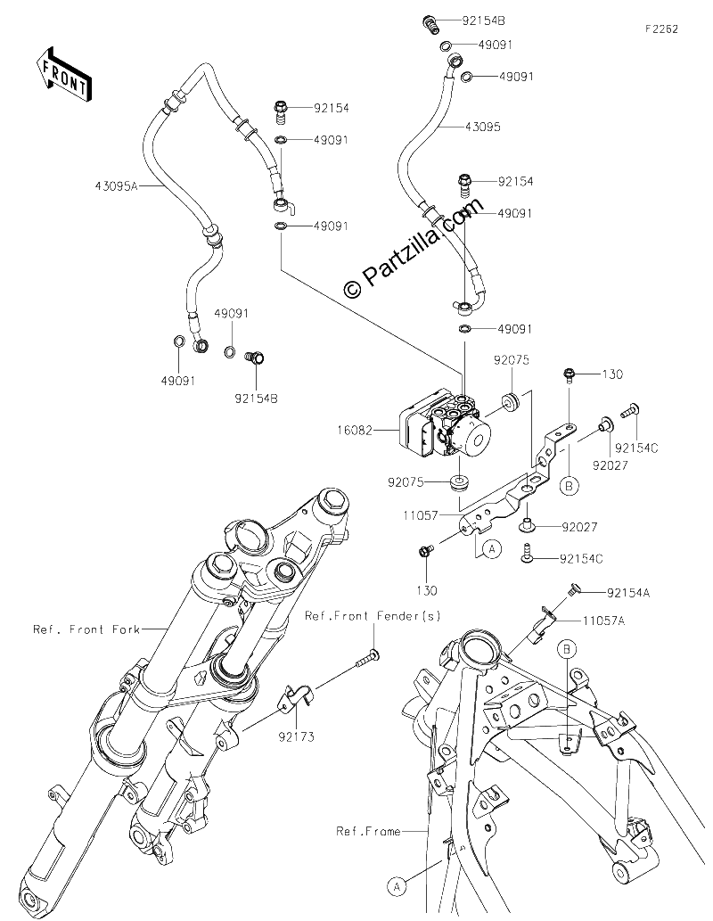 Diagrama de BRAKE PIPING