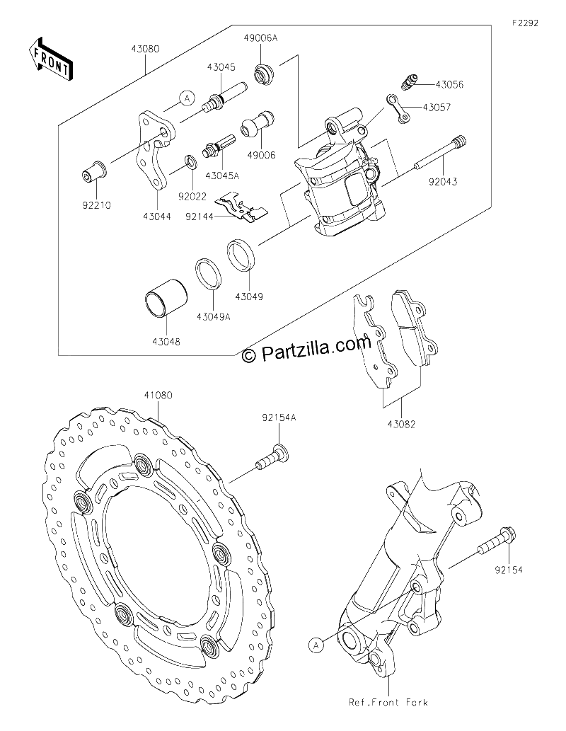 Diagrama de FRONT BRAKE