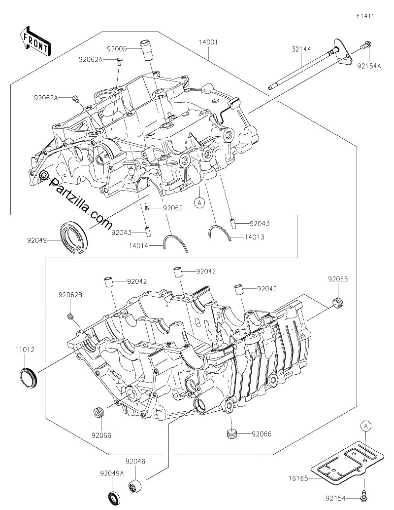 Diagrama de CRANKCASE