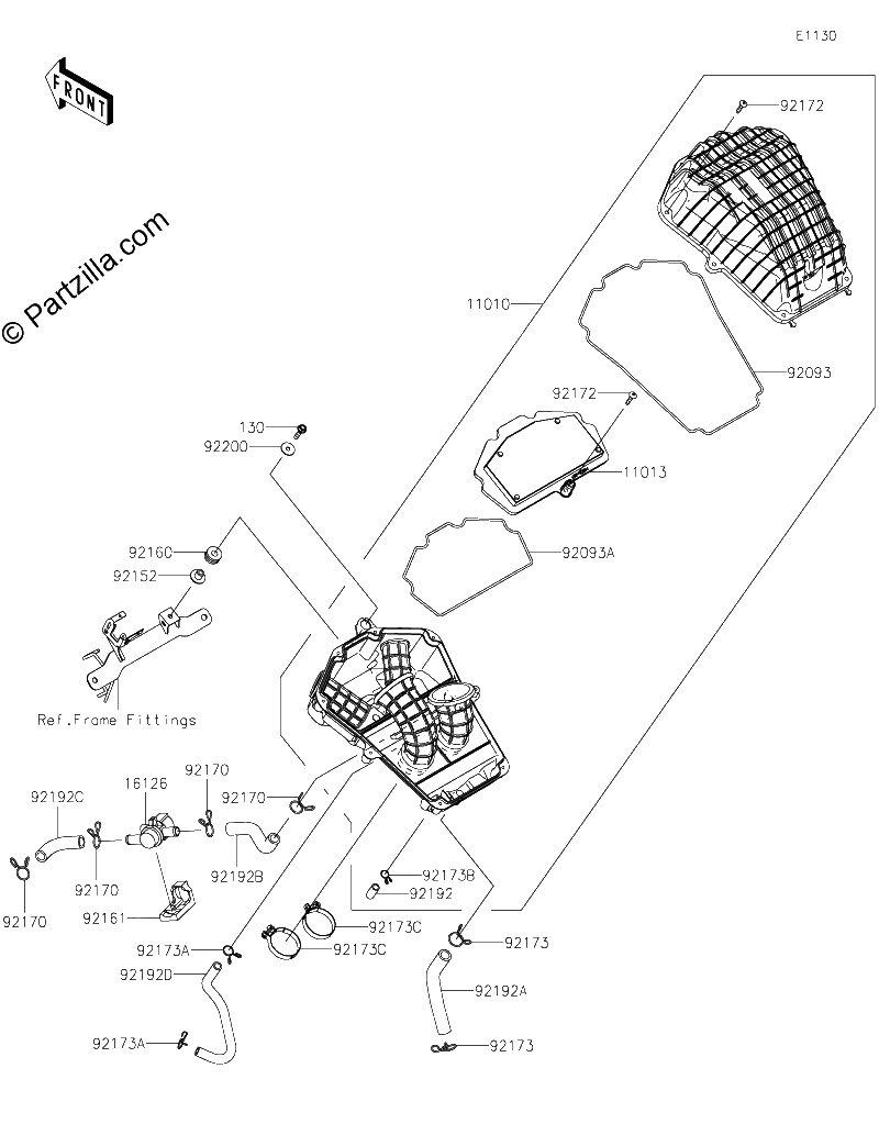 Diagrama de AIR CLEANER