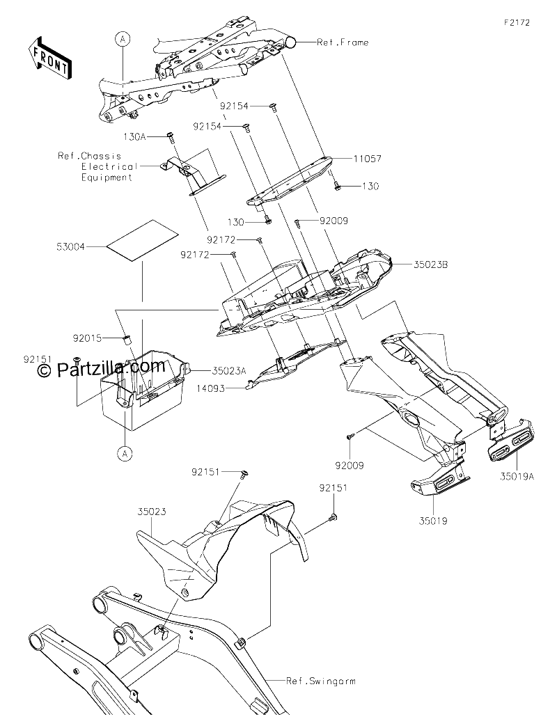 Diagrama de REAR FENDER S