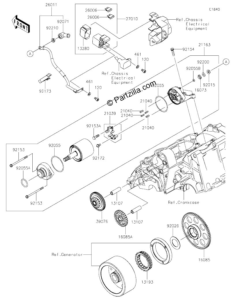 Diagrama de STARTER MOTOR