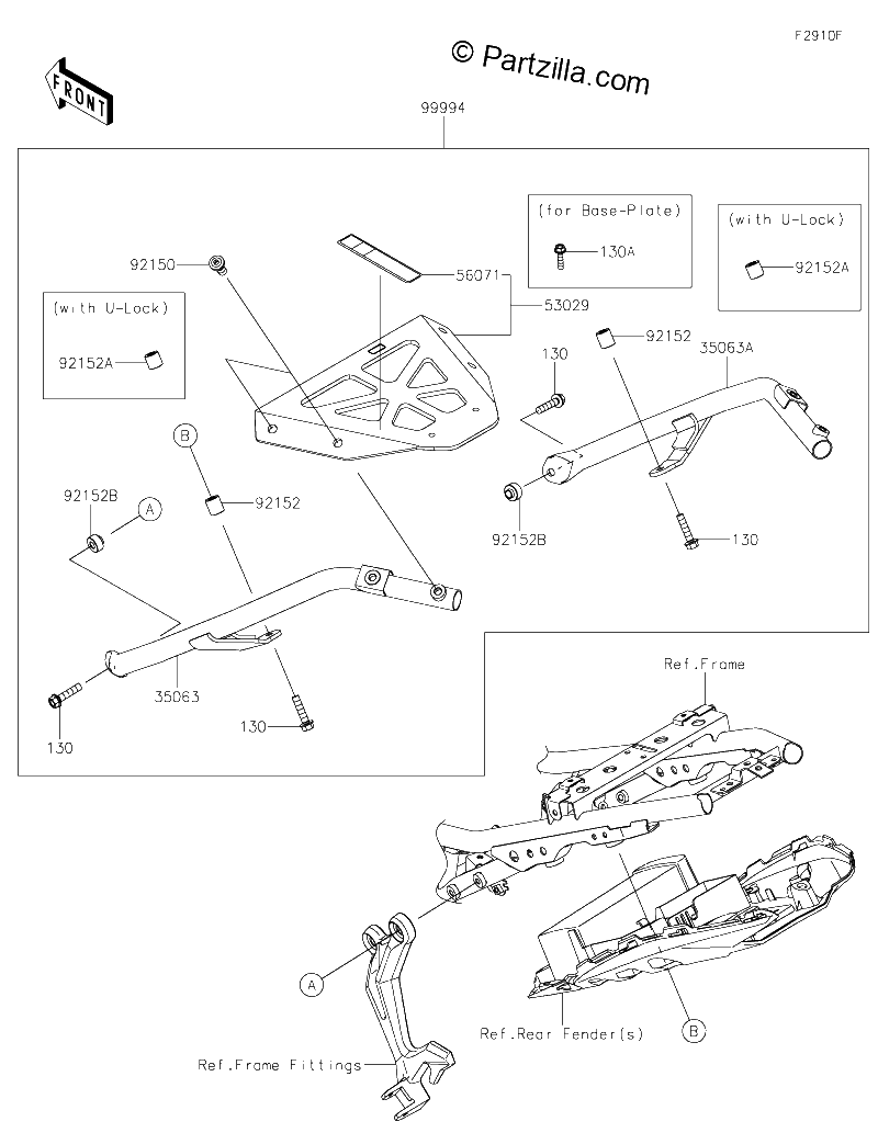 Diagrama de ACCESSORY TOPCASE BRACKET