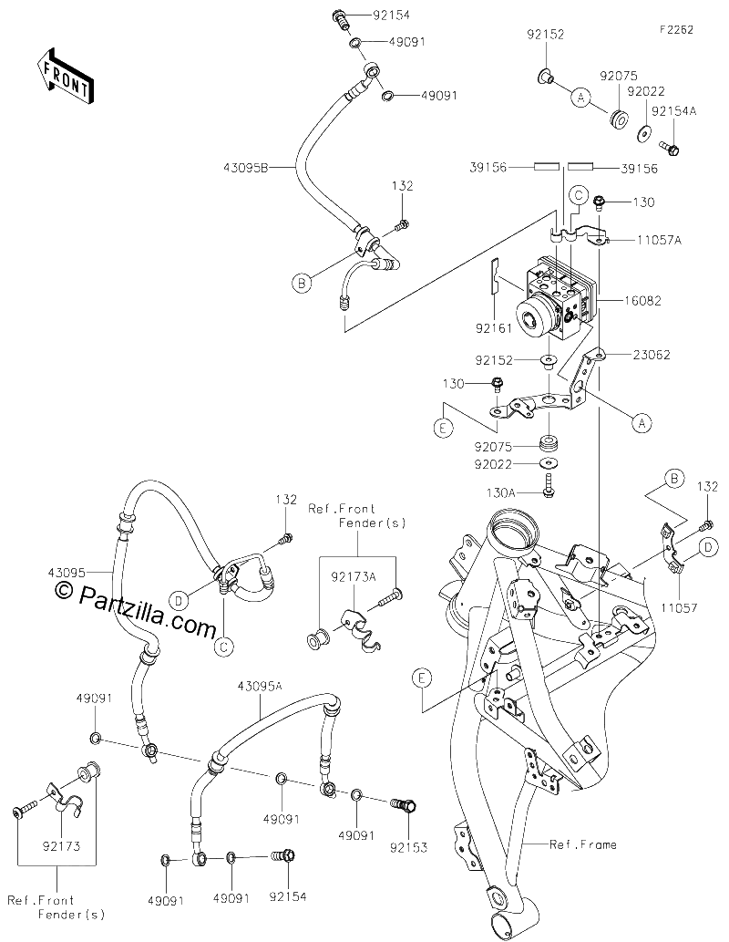 Diagrama de BRAKE PIPING