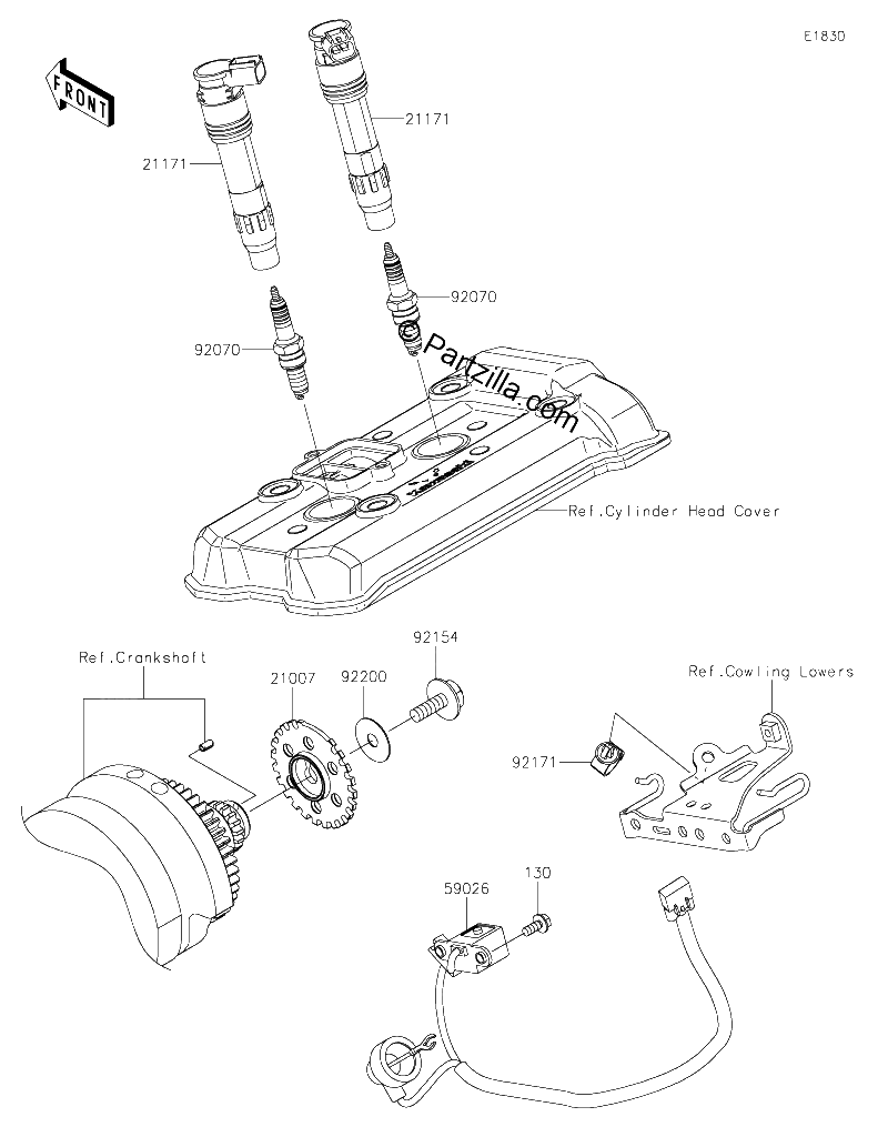 Diagrama de IGNITION SYSTEM