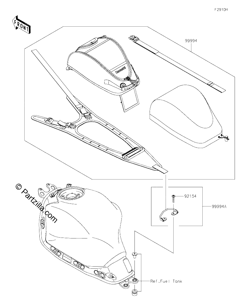Diagrama de ACCESSORY TANK BAG