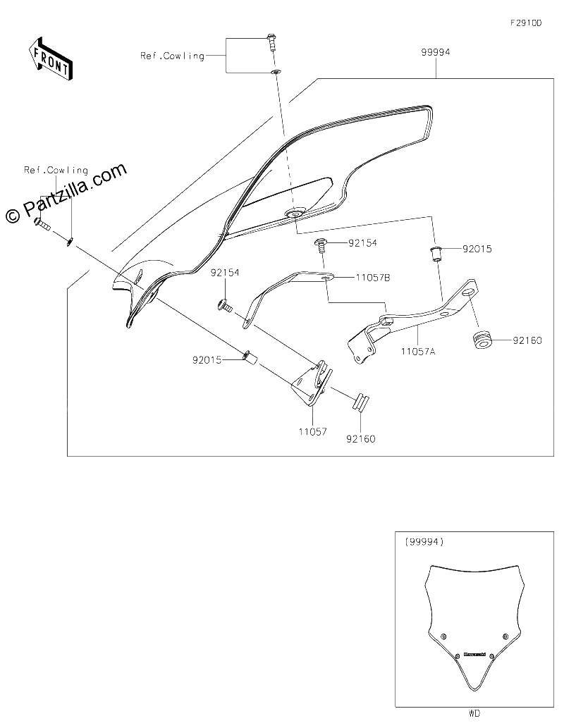 Diagrama de ACCESSORY WINDSHIELD